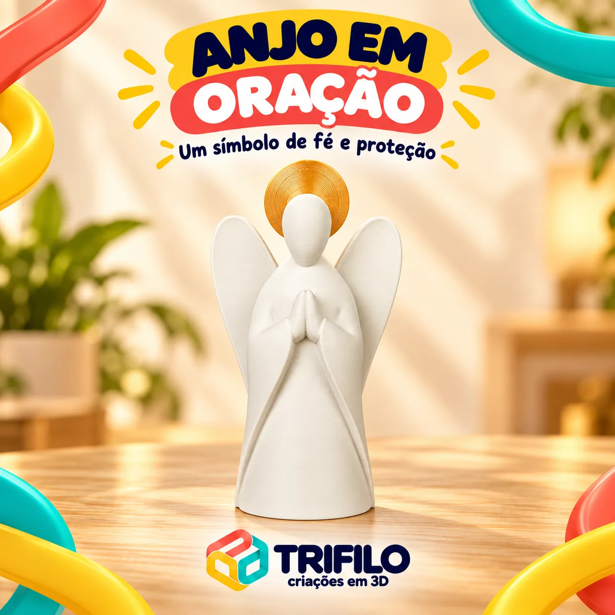 Anjo em Oração - Estátua