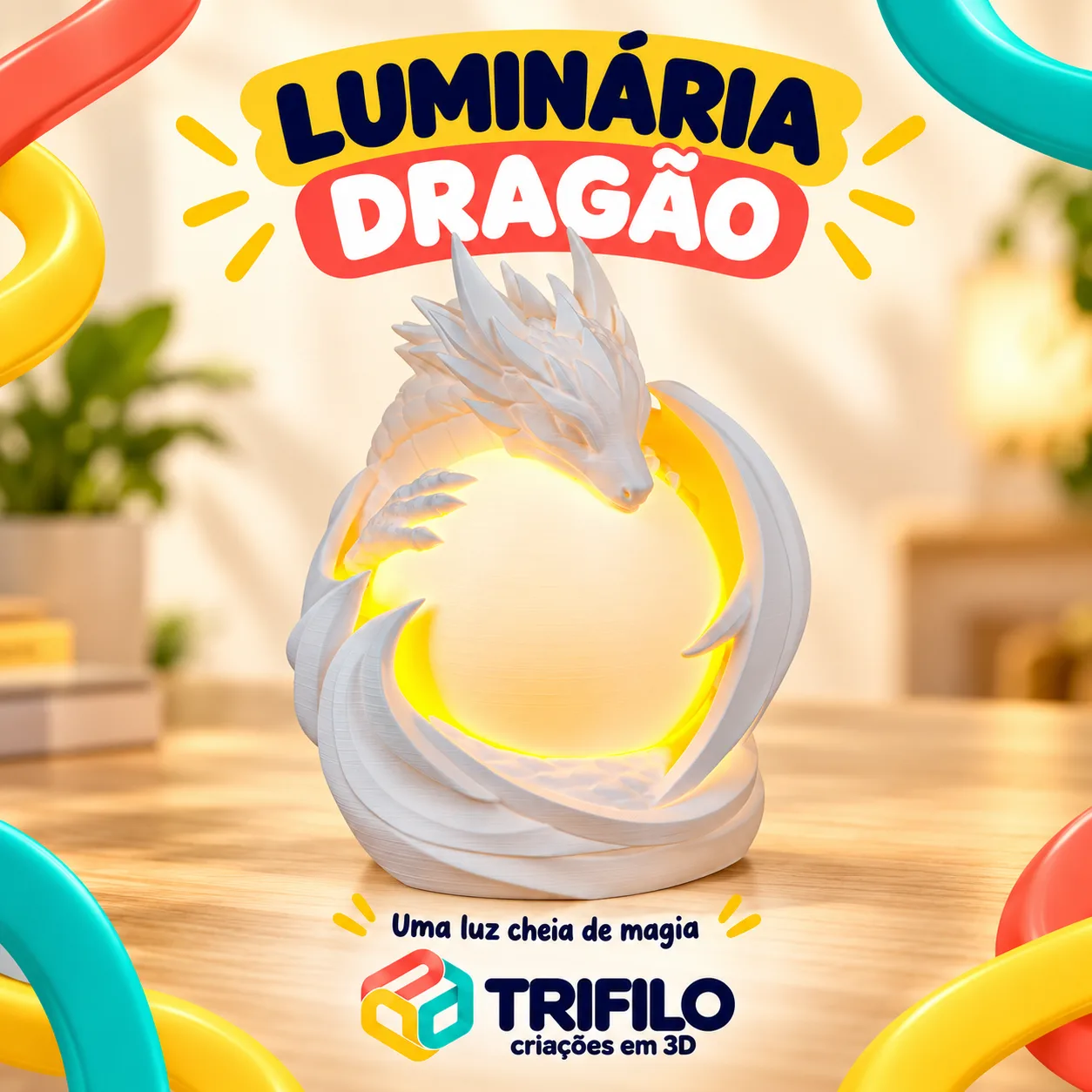 LUMINÁRIA DRAGÃO